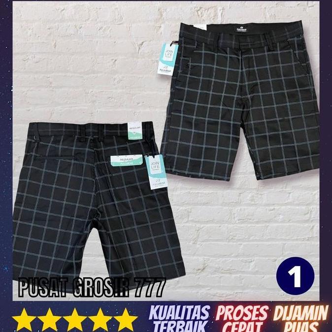Promo Celana Tartan Pendek Pria / Celana Pendek Celana Santai Katun PCP 16 COD