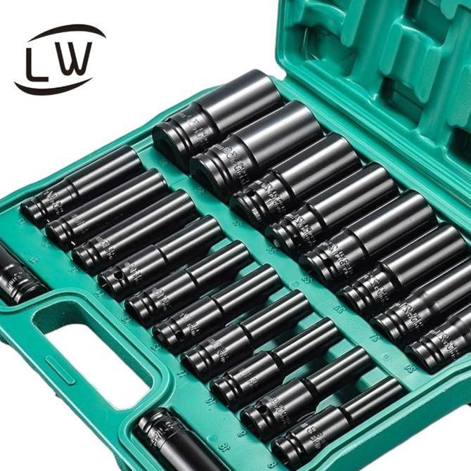 MATA KUNCI SOK IMPACT DRIVER SOCKET SLEEVE IMPACT WRENCH 1 SET 20PCS