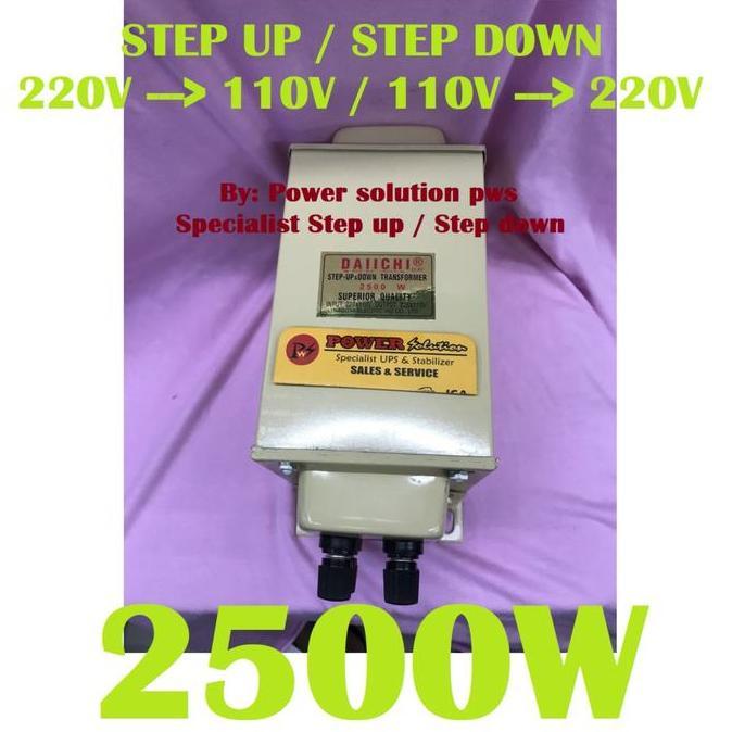 STEP UP STEP DOWN DAIICHI 2500W 220 ke 110V Atau 110V ke 220V
