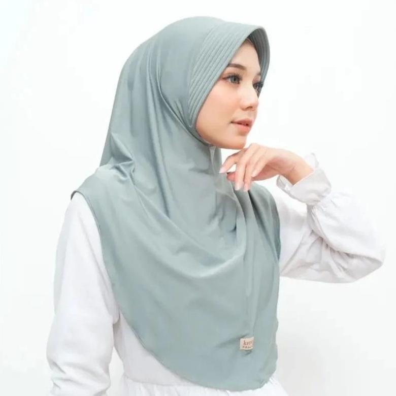 bergo Amira Jersey by kanaya hijab / hijab instan amira by kanaya hijab size M / jilbab bergo amira 