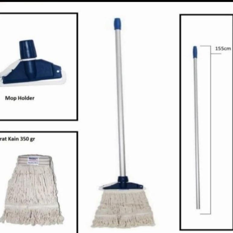 Alat Pel Lantai Jepit | Pel Lantai Gagang Besii | FLOOR MOP