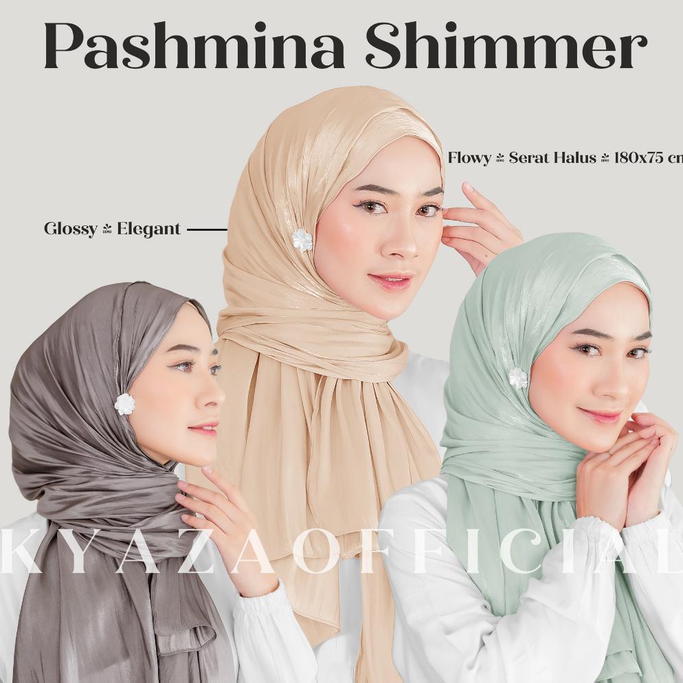 - Pashmina Shimmer Silk Luxury | Hijab Shimmer | Pashmina Shimmer KYZ1