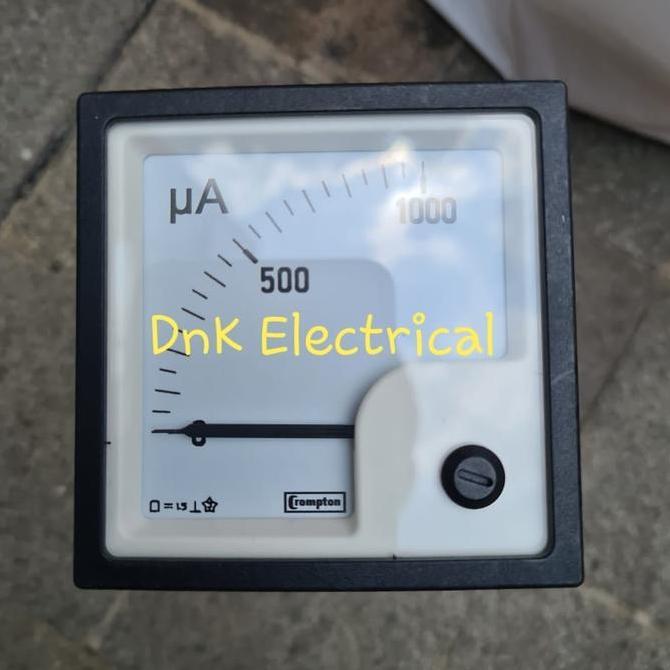 DC Micro Ampere Meter / Amper Meter Micro DC 0-1000A Merk Crompton