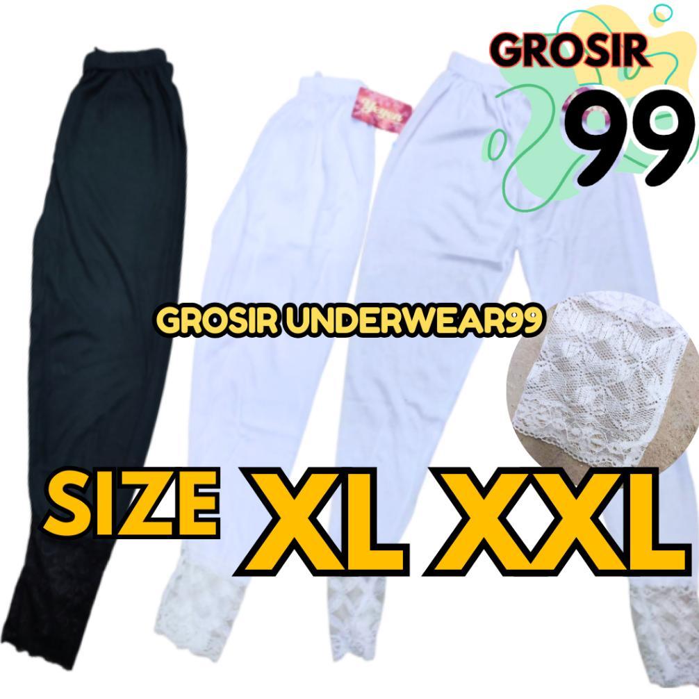 Celana Panjang Legging Renda Wanita Dalaman Gamis Hijab Perempuan Androk Haji Umroh GROSIR99
