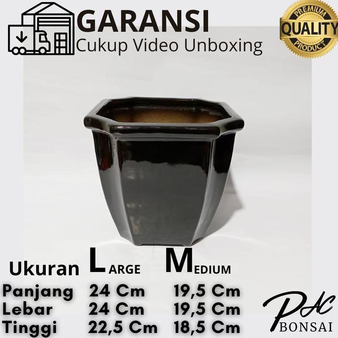 Terlaris Pot Keramik Bonsai | Sukulen | Kaktus | Bunga Cascade Kotak