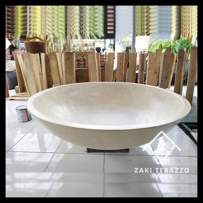 Terlaris Pot Teratai Besar Handmade Terazzo
