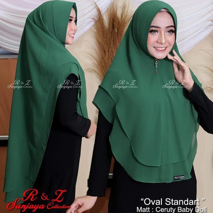 kerudung khimar aurora 2 layer babydoll//hijab syar'i//jilbab 2 layer.//hijab kekinian Ceruti Dewasa