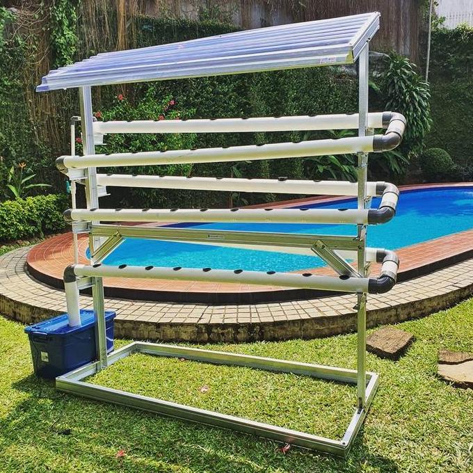 Terlaris Rak Hidroponik Baja Ringan 54 Lubang