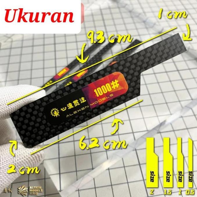 ALEXEN MODEL CARBON FIBER SANDING BOARD SET CR029 SANDING STICK