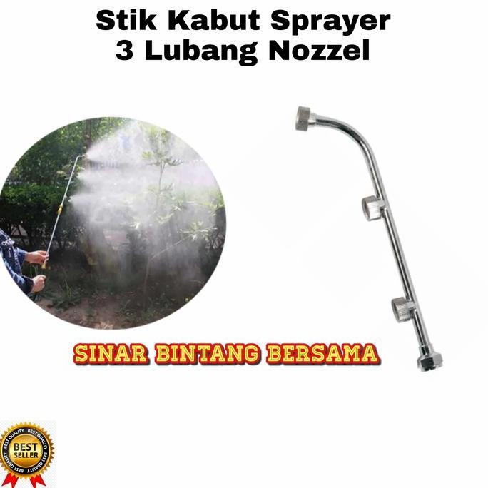 Stik Kabut Sprayer 3 Mata Nozzle