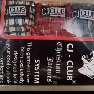 DF82 - Boxer katun cj club isi 3 pis m.l.xl.xxl.xxxl