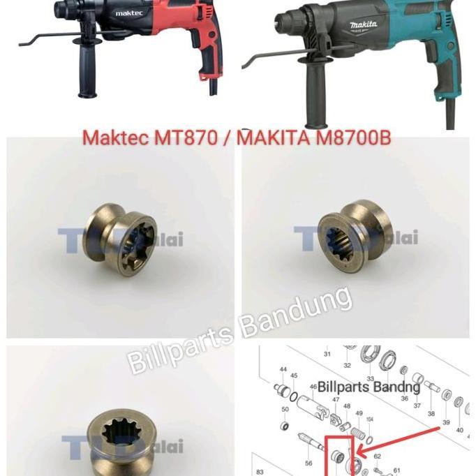 ~^~^~^] part jack shaft MT870 M8700 bor Maktec Makita as gear pengatur drill MT 870 / M 8700 B rotar