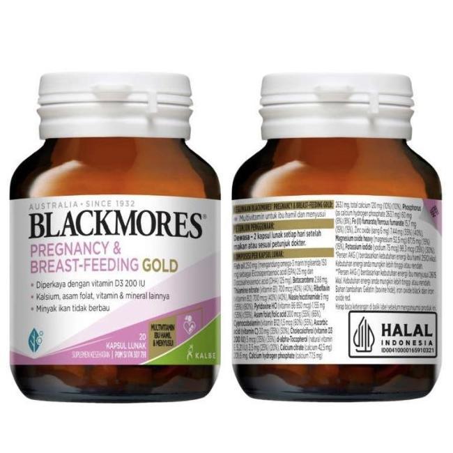 Blackmores Pregnancy And Breastfeeding Gold Bpom Kalbe