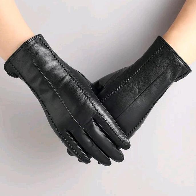 Sarung Tangan Kulit Wanita Touchscreen Sarung Tangan Motor Winter Wanita F-01 HT