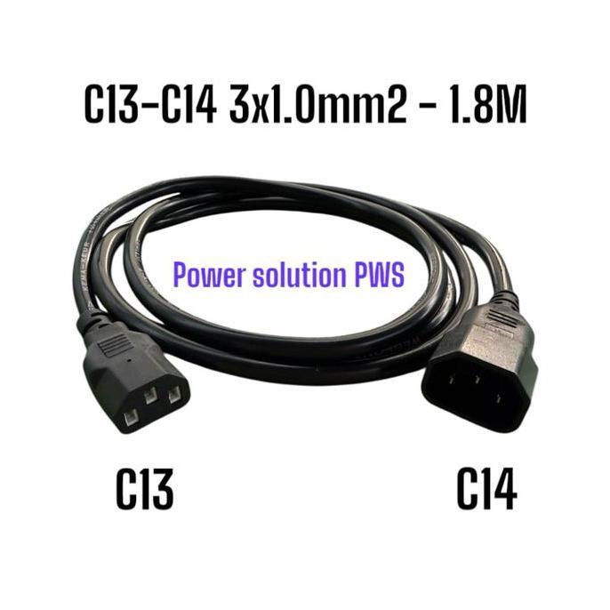 Kabel Power Server Kabel Power Ups Apc C13-C14 3x1mm 1,8M 3 Meter [ Model AP9870 ] C13 to C14 3x 1mm