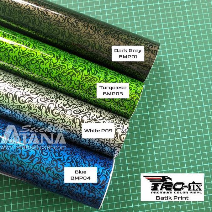 Profix Skotlet Batik Print Scotlet Motif Stiker Decorative Decal Motor