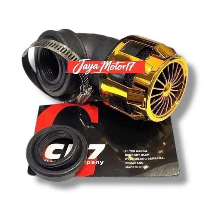 Filter Karbu Model Turbin Filter Udara Racing Universal PE 24 26 28 model 90 Derajat Open Filter uni