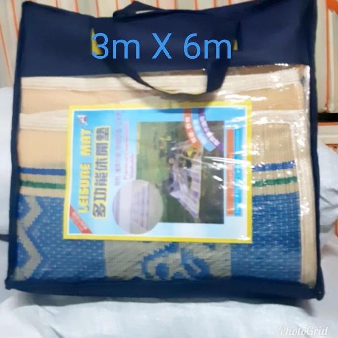Promo Tiker lipat 3mx6m - Tiker Jepang - Tiker gulung plastik - Tikar lantai COD