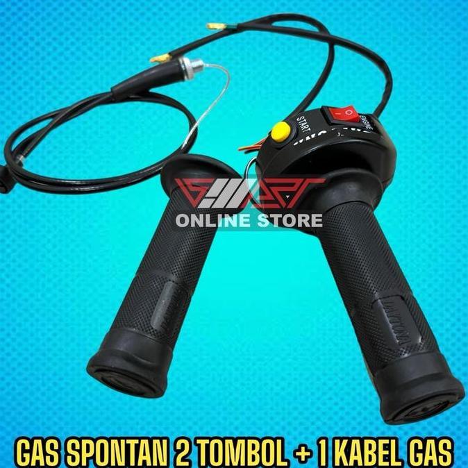 GAS SPONTAN MODEL YZ 2 TOMBOL + KABEL GAS