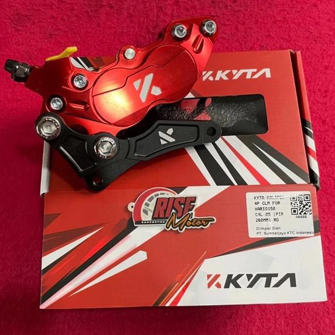Promo Kaliper Kepala babi KTC CL4 4 piston Breket 260mm shock SFF Vario 110 125 150 Beat fi karbu Sc