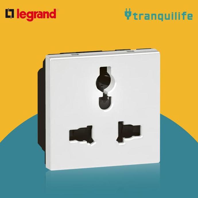 * Legrand Stop Kontak Universal Stop Kontak Lantai - Putih *