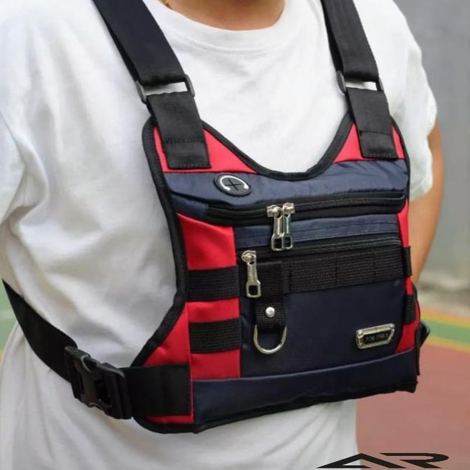DV398 >> Tas Selempang Dada Pria Polo Amstar Chestbag Series USS One Tactical Slingbag Sporty Outdoo