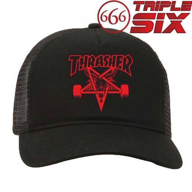 DV336 - Topi Trucker Jaring  Trasher Magazine Trasher Goat