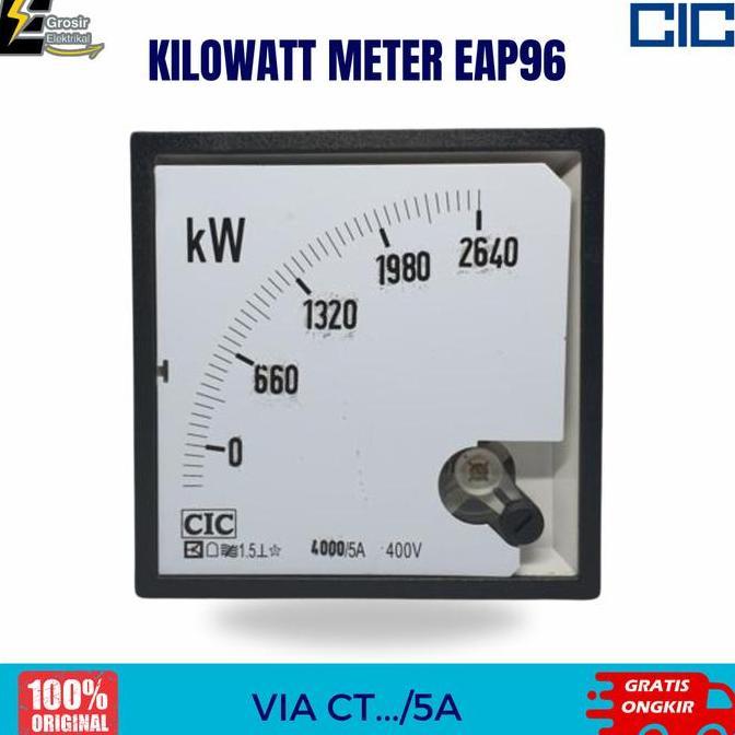 KILOWATT METER EAP96 VIA CT.../5A CIC