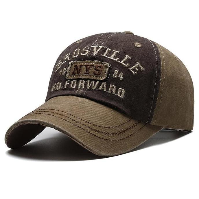 DB3 >> Yarra Topi Baseball Pria Distro NYS Bordir Brosville Hitam Merah Polos Fashion Style Outfit C