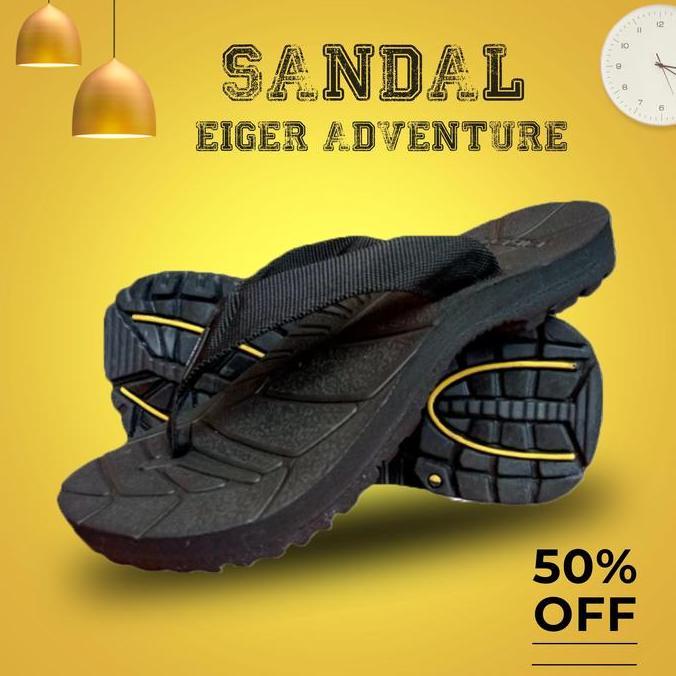 DB170 - sandal jepit gunung eiger outdoor adventure pria wanita termurah - sandal karet