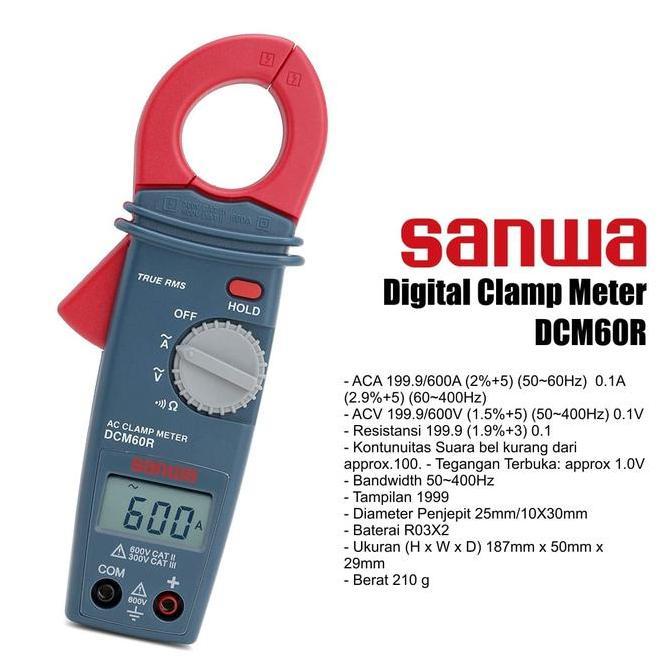 Sanwa DCM 60 R Digital Clamp meter / Tang ampere