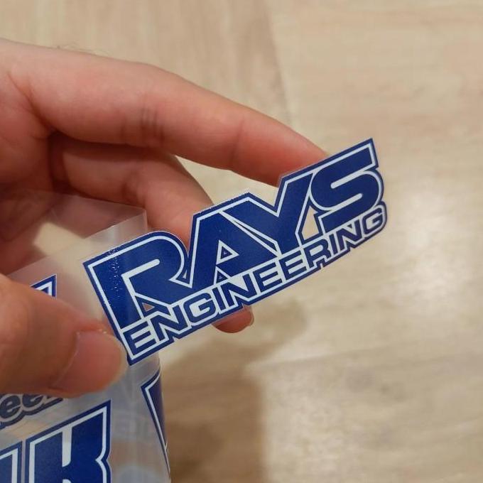 Stiker velg Volk Rays TE37 OG print transparan