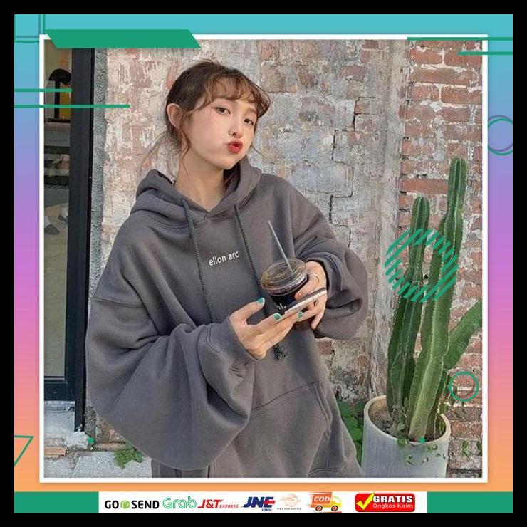 PROMO XXL SWEATER BORDIR ELLON ARC SWEATER KEKINIAN KOREAN STYLE - SWEATER OUTFIT WANITA BAJU BANDUN