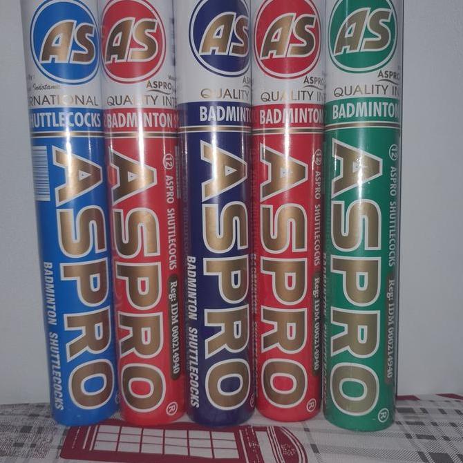 Shuttlecock Kok Badminton Cock Bulutangkis Aspro Biru Tua Original