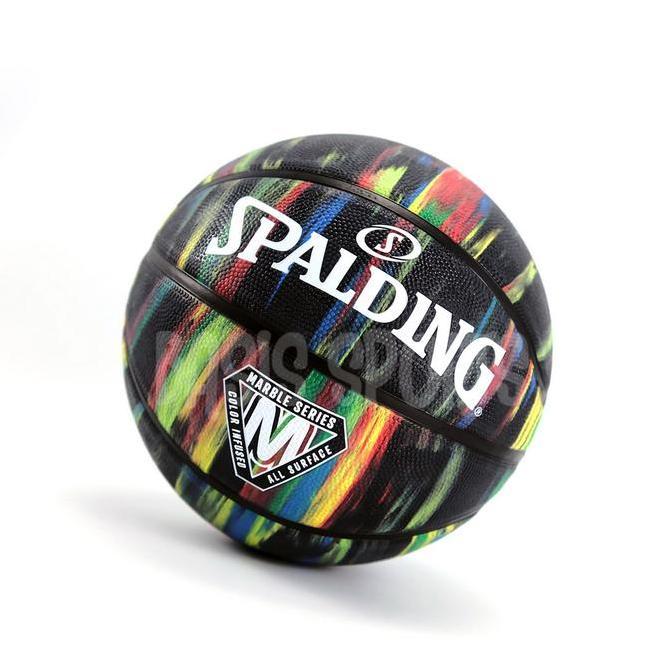 Bola Basket Spalding Marble Series Basketball Bla Size 7