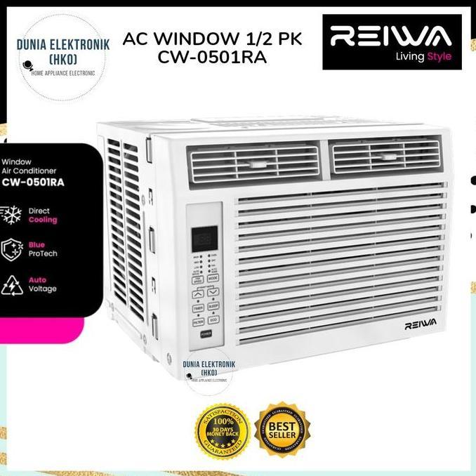 AC Window Reiwa 1/2 PK CW-0501RA CW0501RA | AC Window 1/2 PK Reiwa CW 0501 RA Low Watt