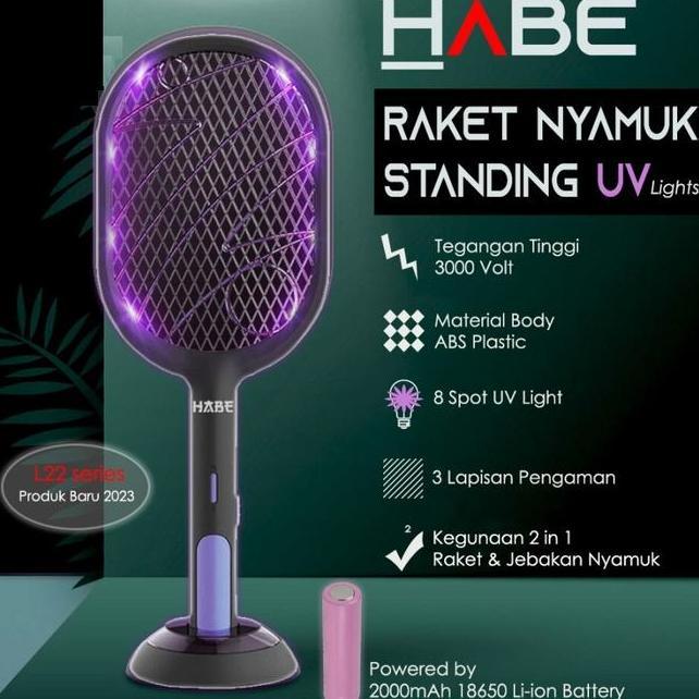 Habe Raket Nyamuk Uv Multifungsi Standing Mosquito Trap
