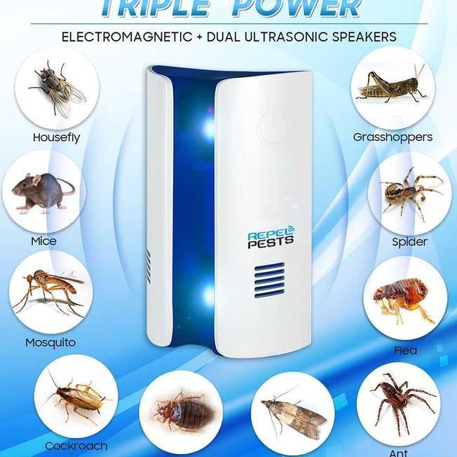 Alat Pengusir Nyamuk Tikus Lalat Elektrik Ultrasonic Anti Serangga