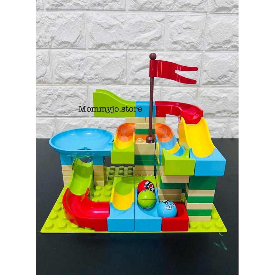 Mainan Edukasi Anak Marble Race Run Balok Besar Building Blos