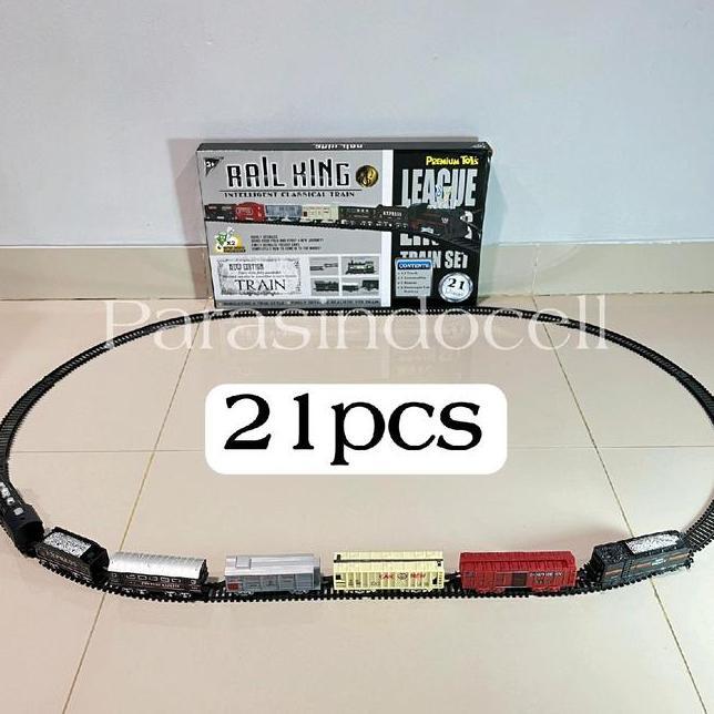 Mainan Kereta Api Rail King Ukuran Besar Kereta Api Edukatif