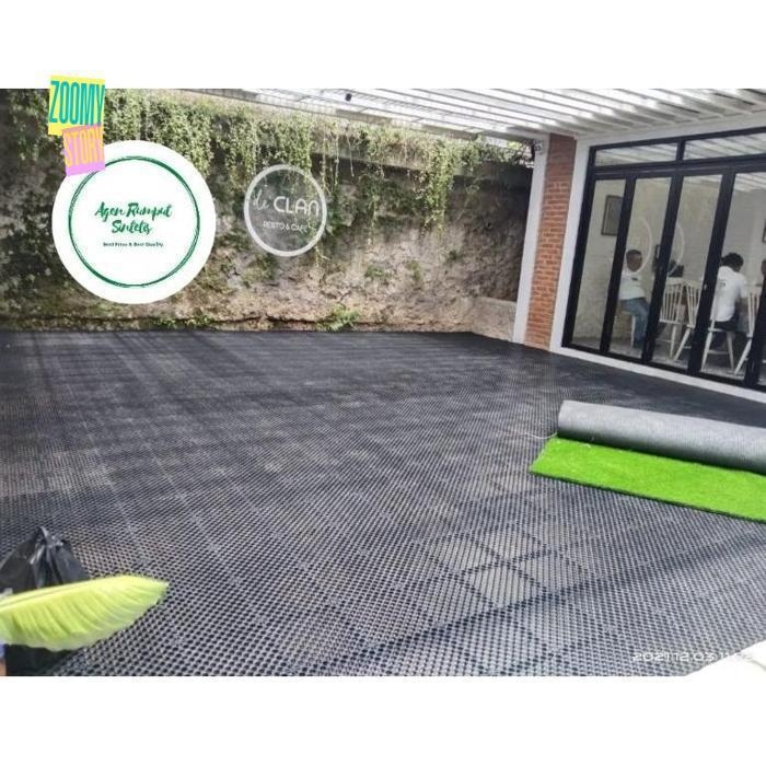 NI06 DRAINASE CELL UKURAN 100X100 CM TEBAL 1 CM - DRAINASE RUMPUT SINTETIS - RESAPAN RUMPUT SINTETIS