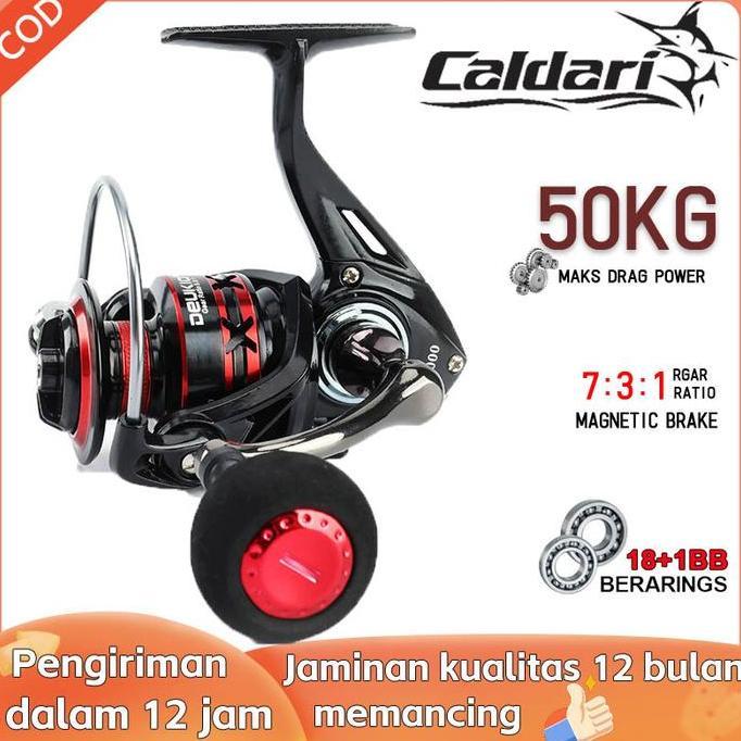 Caldari Reel Pancing Logam Penuh Reel Spinning Mesin Mancing Casting Fishing Reel