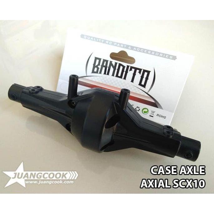 BANDITO STEEL ALLOY CASE CASING HOUSING GARDAN FOR AXIAL SCX10 BLACK ORIGINAL DAN TERPERCAYA