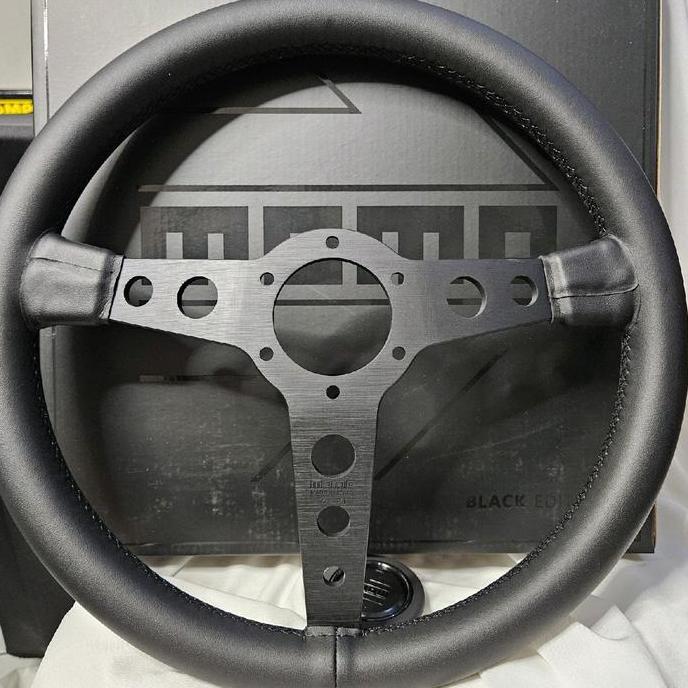 Stir Racing Momo Prototipo Black Edition Kulit 14 Inch Steer Stir Aftermarket Momo Prototipo Black E