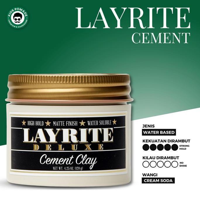 Layrite Pomade Cement Clay Import Original