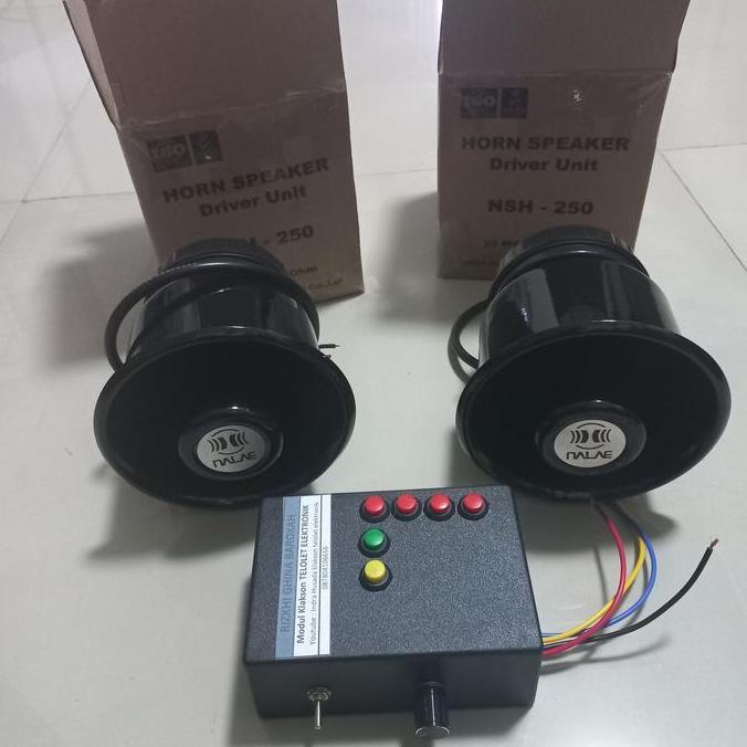 THETA KLAKSON 4 TOMBOL TELOLET BASURI DOBEL TOA Hitam 12 v