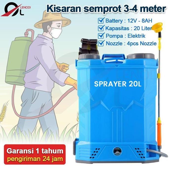 SPRAYER ELEKTRIK ESTE779-20 LITER Alat Semprot Tanaman Pertanian/ Elektrik sprayer 20 Liter 8 AH/ala