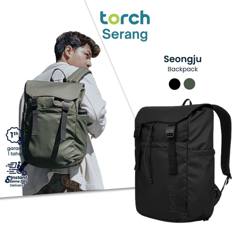 Torch Tas Ransel Kantor Sekolah Kuliah Laptop 15 inch Backpack Besar Pria Wanita Muat Banyak Luas Ta
