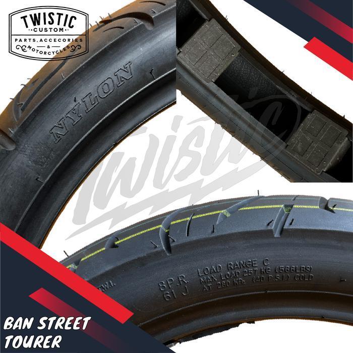 (Terbaru) Ban Street Tourer Touring Tubeless 120/80-17 130/70-17  130 70 120 80 Ring 17 Motor Bestse