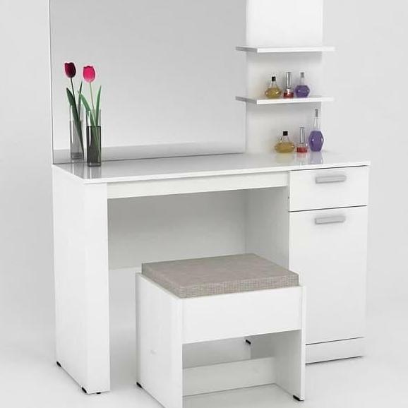 meja rias pro design putih glosy minimalis